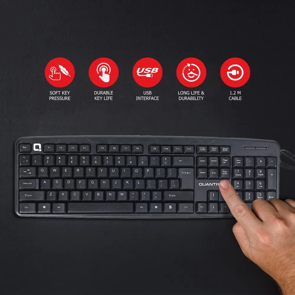 Quantron QKB11 USB Keyboard view 4